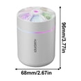 thumbnail image 3 of Deals of The Day Clearance! Mini Portable Humidifier Quiet With Aroma Diffusion And High Mist Output Suitable For Car Home Office Room, 3 of 9
