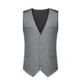 thumbnail image 3 of Qertyioot Independence Day Men Solid Fashion Retro Have Pockets Button V-neck Tanks Tops Blouse, 3 of 10