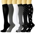 thumbnail image 1 of WEAIXIMIUNG Bas de Compression pour Femmes 15-20 Mmhg Bas de Compression de Sport pour Adultes Bas de Sport Bas Élastiques Bas Bas de Compression, 1 of 2