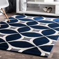 thumbnail image 1 of nuLOOM BHBC55F Gabriela Tapis Tufté Main, 3 x 5, Marine, 1 of 4