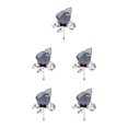 thumbnail image 3 of Youkk Cloth Chic And Stylish Brooch Pin Fashion Statement With Exquisite Piece Modern Minimalist Corsage light grey 5Set, 3 of 6