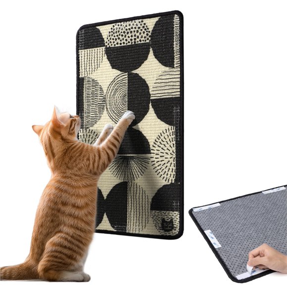 The Cat Ladies Scratching Poster - Wall Scratcher Pads - Scratch Mat Art Print for Indoor Cats - Furniture Couch and Carpet Protector - Wall Mounted or Floor Sisal Scratchers