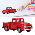 thumbnail image 1 of Modèle de Camionnette, Modèle de Camionnette Classique Moulé sous Pression Vintage pour Noël Rouge, Jaune, Beige, 1 of 7