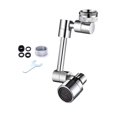 thumbnail image 1 of 1080 Degree Universal Extension Faucet Washbasin Tap Splash Aerator Splash Filter Faucet Faucet Adaptor Rotary Robot Arm Faucets ,Water Saving, 1 of 7