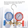 thumbnail image 4 of Refrigerant Manifold Gauge Set, Color Coded Scale Adhesive Nylon Resin Hose Air Conditioning Pressure Gauge  for R410 22 134A, 4 of 8
