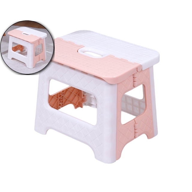 Dvruxg Folding Step Stool, Step Stool, Heavy Duty Step Stools for Adults, Compact Foot Stools, Light-Weight Toddler Step Stool for Kitchen, Bathroom