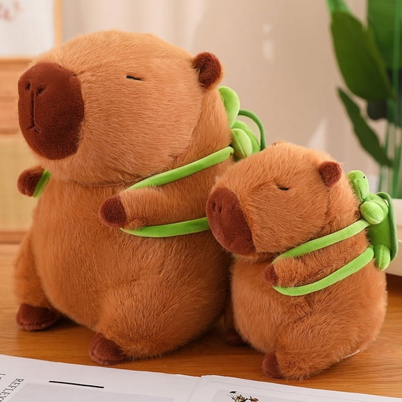 Fluffy Capybara Plush Doll Kawaii Capybara With Tortoise Stuffed Toy Stuffed Animals Kids Birthday Gift Home Decor