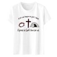 thumbnail image 5 of LUOGENLI T-shirts pour Femme pour Femmes T-Shirt Décontracté à Imprimé de Lettres Col Rond Manches Courtes T-Shirt Plusieurs Couleurs 4TG T-shirts pour Femmes T-shirts Graphiques Fête de la Saint-Patrick Blanc m, 5 of 5