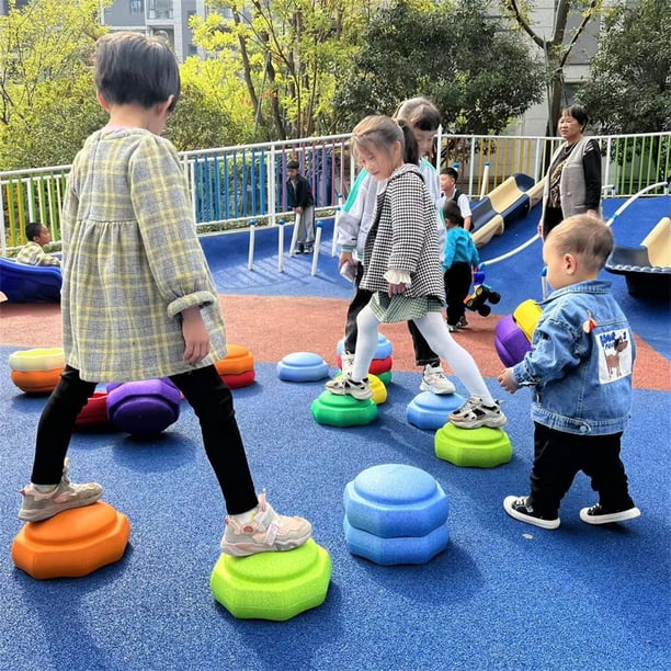 Échasses D’Équilibre Pour Enfants – Pierres De Pas – Jouet Motricité – Support 100 Kg – Jeux Intérieur/Extérieur
