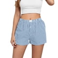 thumbnail image 1 of Plebaso Shorts Boxeurs pour Femmes Taille Élastique Shorts Décontractés Bas de Détente Confortables Shorts de Pyjama Amples Vêtements de Nuit, 1 of 6