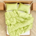 thumbnail image 2 of Ensemble de Housse de Couette Pistache - 3 Pcs - Format Lit Simple, 2 of 5