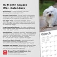 thumbnail image 2 of BrownTrout Maltese 2024 12x24 Inch Square Wall Calendar, 9781975463830, 2 of 8