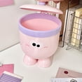 thumbnail image 4 of Mini Desktop Trash Can with Lid, Small Tabletop Waste Basket for Home Office, Compact Countertop Garbage Bin for Bedroom, Living Room, and Coffee Table, 4 of 6