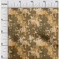 thumbnail image 2 of oneOone Velvet Mustard Yellow Fabric Abstract Texture Sewing Material Print Fabric By The Yard 58 Inch Wide, 2 of 5