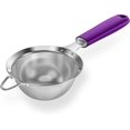 thumbnail image 1 of Passoire à Mailles en Acier Inoxydable 18/8: U-Taste Passoire Fine de Cuisine de 3,9 Pouces avec Poignée en Silicone Robuste Rivetée et Maille 30 pour Filtrer la Farine, les Pâtes, les Fruits, le Quinoa (Violet), 1 of 10
