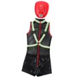 thumbnail image 2 of Halloween Man Firefighter Cosplay Costume Durable Party Outfit for Festivals Size M, 2 of 8