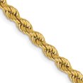 thumbnail image 1 of 14k Yellow Gold 30 Inch 3.65mm Rope Chain Necklace Pendant Charm, 1 of 9
