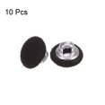 thumbnail image 3 of Unique Bargains 10pcs 16L Fabric Cloth Covered Button 10mm Round Metal Shank Sewing Buttons for Suits Dress Blouses, Brown, 3 of 5