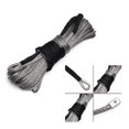 thumbnail image 2 of 5/16"x50' 5500lbs 4.8MMX15M 2.5Ton Towing Winch Rope Heavy Duty Cable String Line Synthetic Fiber With Sleeve Thimble ATV/UTV/ ,Durable & Safe, 2 of 5