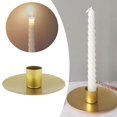 thumbnail image 4 of fastboy Pillar Candle Holder Candlelight Home Decor for Party Christmas Dining Gold Large, 4 of 9