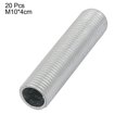thumbnail image 2 of Unique Bargains 20Pcs M10 Full Threaded Lamp Nipple Pass-Through Pipe Connector 40mm Length, 2 of 3