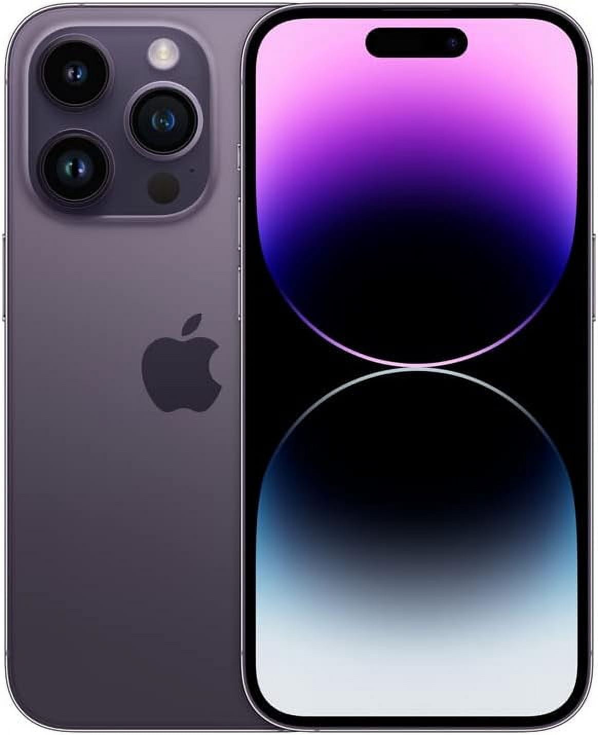 Refurbished Apple iPhone 14 Pro A2650 - eSIM ONLY - (Fully Unlocked) 256GB Deep Purple (Grade A)