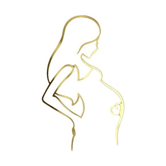 Pregnancy Cake Decoration For Golden Expectant Mothers Simple Type Happy Cake Decoration Y0Q2 Supplies Birthday For Mom