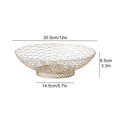 thumbnail image 2 of MesaSe Creative Fruit Bowl Storage Tray Durable Iron Thickened And Upgraded Material Gold Home Organizer, 2 of 10