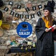 thumbnail image 5 of Graduation Party Door Sign | Wooden Hanging Plaque for Graduation Season Decor | Congratulations Graduate Wall Decoration | 30cm Circular Sign for Home, Party Table, or Yard, 5 of 5