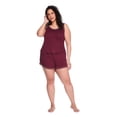 thumbnail image 2 of George Women's Plus Two Piece Pajama Set, 2 of 6