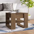 thumbnail image 1 of vidaXL Coffee Table Brown Oak 55.5x55x45 cm Engineered Wood, 1 of 4