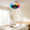 thumbnail image 4 of Music Ceiling Fan Light with RGB Starry Sky 6 Speed Remote Control for Kids Room and Bedroom, 4 of 8