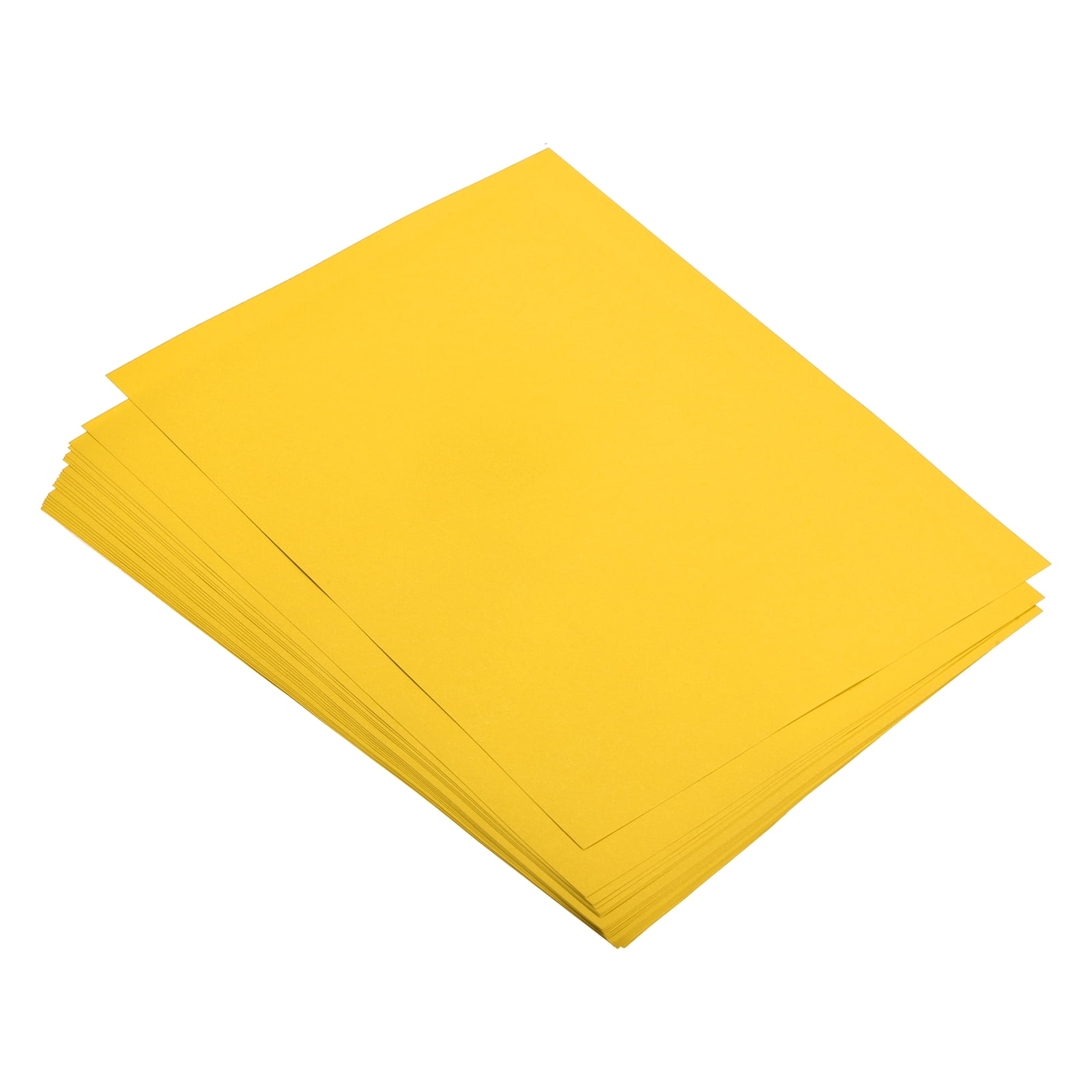 Uxcell 100 Sheets Colored Copy Paper 11.8x7.9 Inch A4 Printer Paper 80gsm Orange Yellow for Office Printing, Document Copying, Invitations, Forms, Art Projects