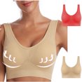 thumbnail image 2 of AherBiu 2pc Plus Size Sports Bras for Women Large Bust High Support Padded Bralettes Seamless Workout Underwear, 2 of 7