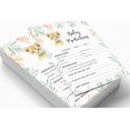 thumbnail image 4 of Inkdotpot Baby Cheetah Jungle Animals Party Supplies Set Of 50 Baby ShowerPrediction Cards For Baby Shower Game, 4 of 5