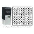 thumbnail image 1 of Printtoo Personalized Home Appliances Theme Icons Rubber Stamp Self Inking Stamper 24 mm-Violet, 1 of 7