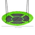 thumbnail image 3 of Outsunny Saucer Swing Giant Hanging Tree Swing, Nest Web Rope Seat, Green, 3 of 10