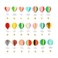 thumbnail image 3 of pitrice Hot air balloon paper string flower flag+55cm 21 inch, 3 of 9