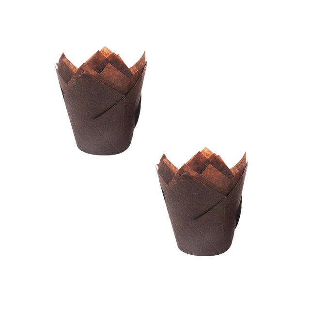 Oleegame 2PC Cupcake Liners Cup Paper Tuli Baking Wrappe Case Cake Muffin Cup Box