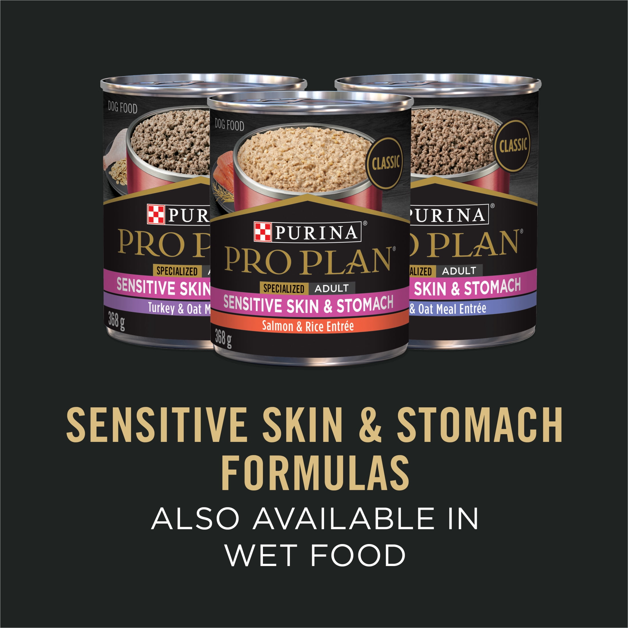 Purina Pro Plan Sénior Peau et Estomac Sensibles Adulte 7+ Saumon, Nourriture Sèche pour Chiens