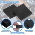 thumbnail image 4 of Uxcell 8 Pack Rubber Anti Vibration Pads, 2" x 2" x 0.4" Square Rubber Shock Absorbing Washer Pads, Non-Skid Protector Mat for Washer Dryer Air Conditioner Compressor, 4 of 6