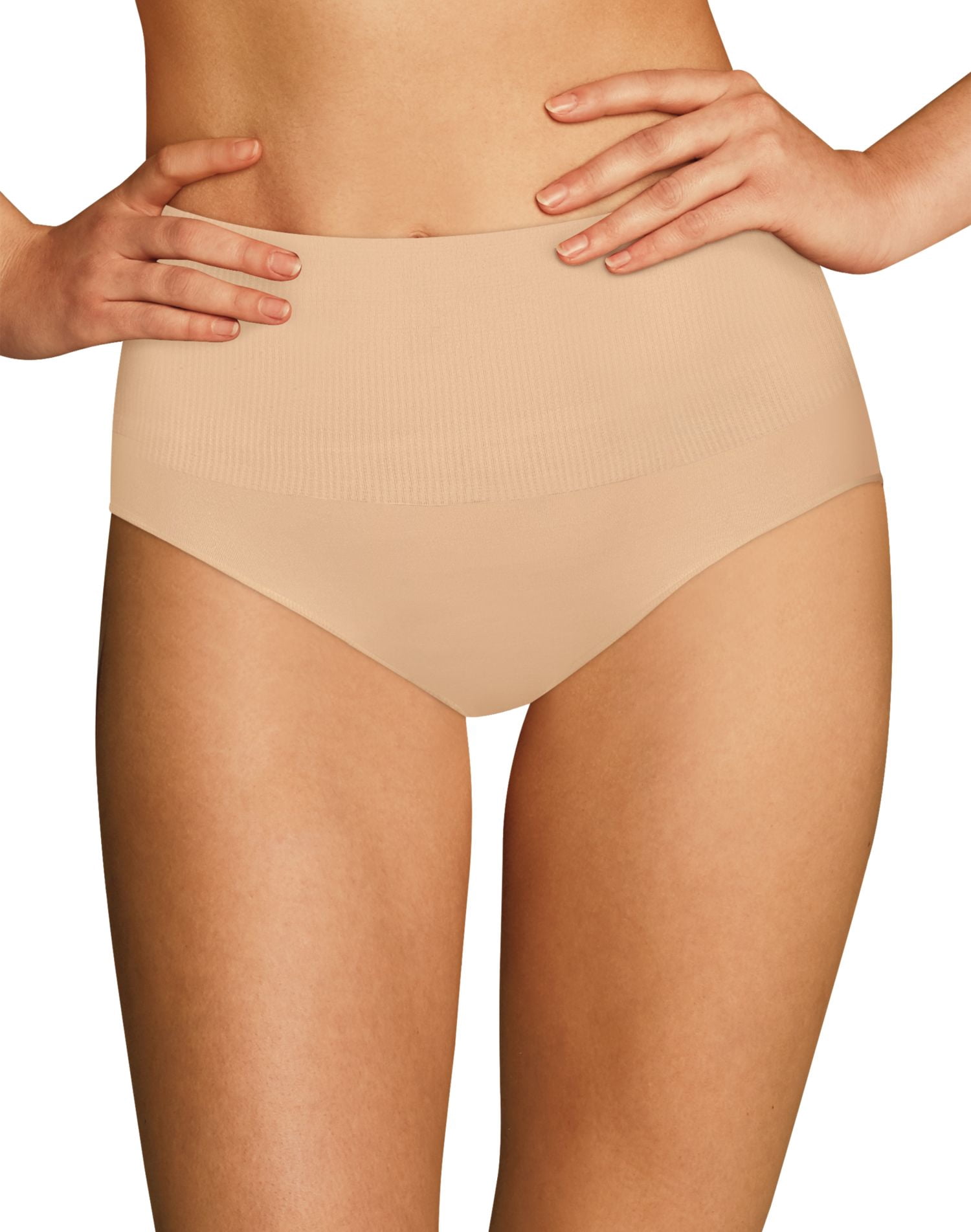 Maidenform Womens Tame Your Tummy Brief, S, Nude 1/Transparent