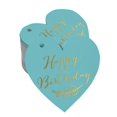thumbnail image 1 of Inkdotpot Pack Of 100 Happy Birthday Favor Paper Tags Craft Real Gold Foil Hang Tags, 1 of 1
