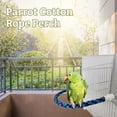 thumbnail image 3 of Rope-Bird Cage Toy Cotton Rope Perch Curved for Large Medium and Small Parrots Budgies Parakeets, 3 of 7