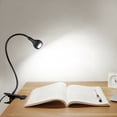 thumbnail image 3 of YOPTOP USB Rechargeable Clip-on Desktop LED Light Computer Reading Lamp with Button,black-whitelight, 3 of 8