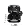thumbnail image 2 of Lunxisen 2 Pcs Clip On Bluetooth Earpiece Bone Conduction LED Display Long Battery Life for Music Calls Workout Running, 2 of 9
