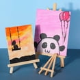 thumbnail image 2 of 10Pieces Wood Desk Tabletop Easel Wood Drawing Photo Picture Small Picture Stand Holder 18x30CM, 2 of 8