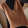 thumbnail image 5 of Women's Deep V - Neck Loose - Fitting Sleeveless Knit Vest - Soft, Versatile for Layering, Available in Multiple Colors, 5 of 5
