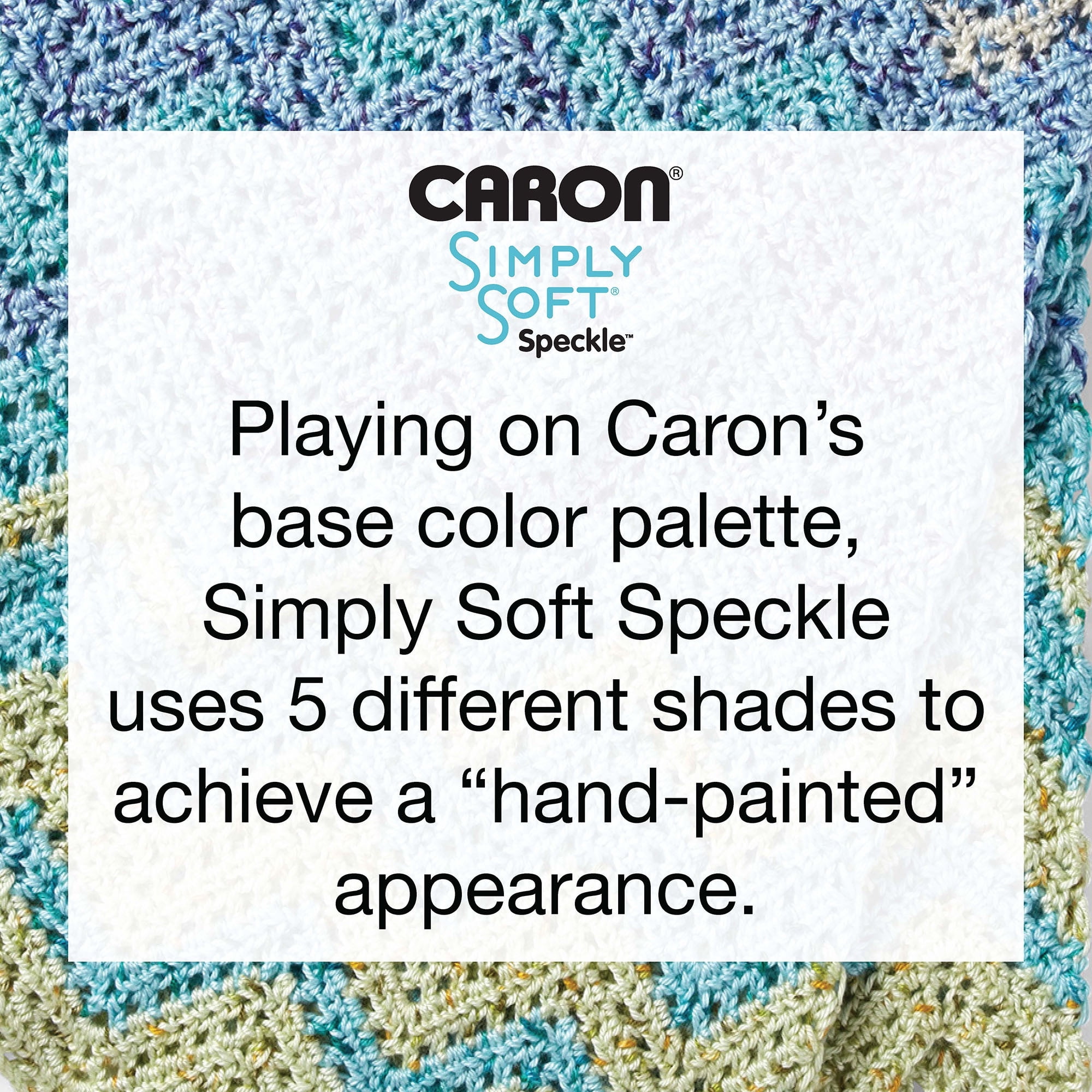 Caron® Fil Simply Soft® Speckle™, Acrylique #4 Moyen, 5oz/141g, 235 Yards