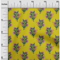 thumbnail image 1 of oneOone Polyester Lycra Fabric Leaves & Floral Block Print Sewing Fabric BTY 56 Inch Wide, 1 of 4